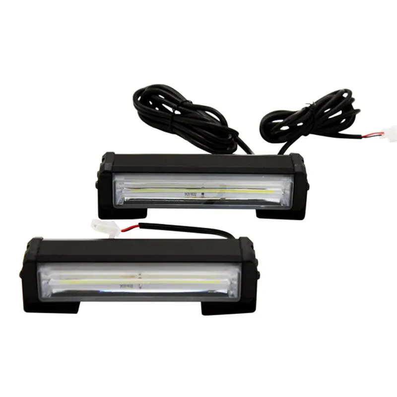 2шт стробоскоп маяк сигнал безопасности белый для автомобилей спецтехники
