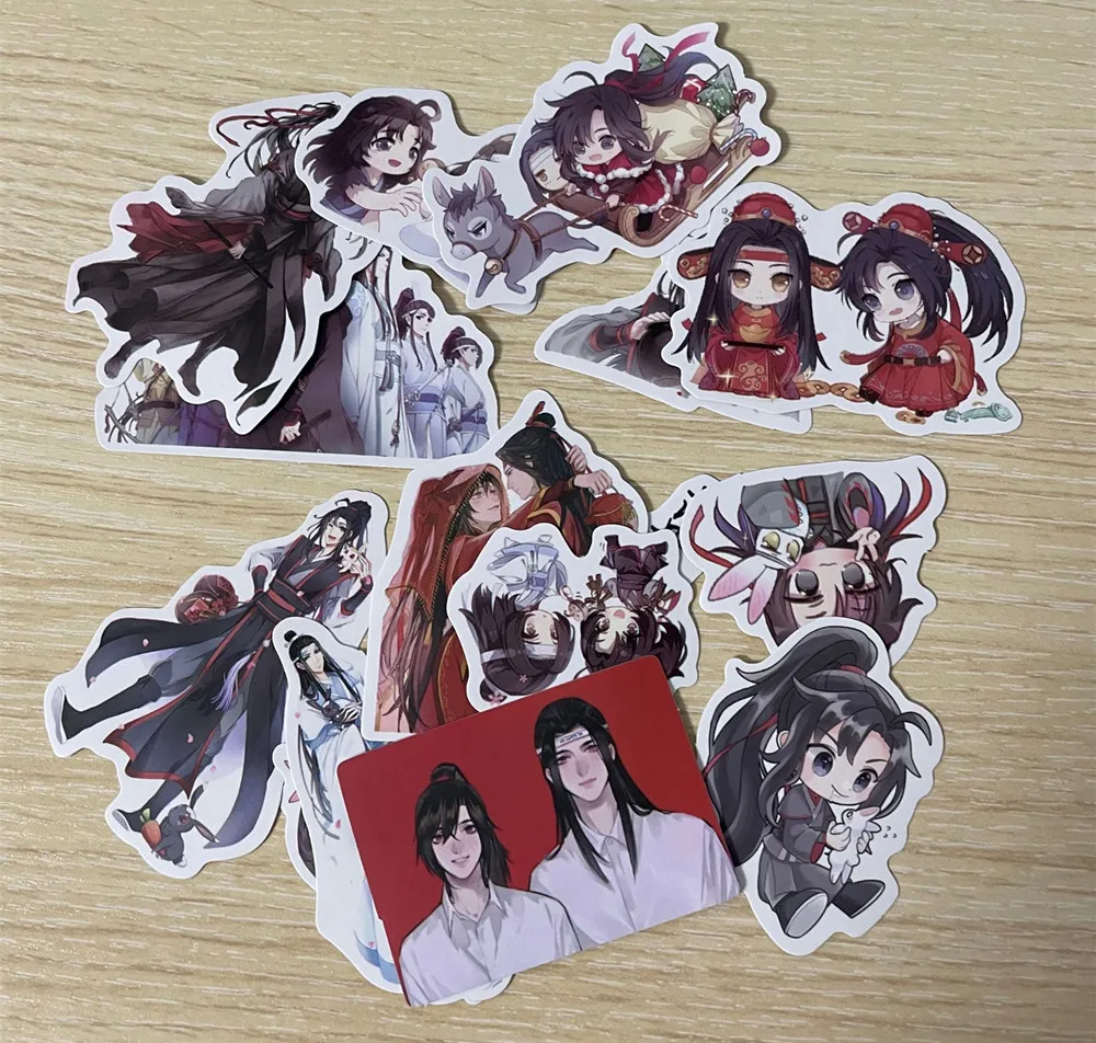 65 шт. милые Стикеры для косплея МО дао ЗУ Ши Lan Wangji Wei Wuxian великолепный мастер