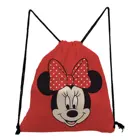 Рюкзак Disney с изображением Микки Мауса, Портативная сумка, Мультяшные Сумки на шнурке, Детская маленькая красная школьная сумка, экологичный многоразовый карман для обуви