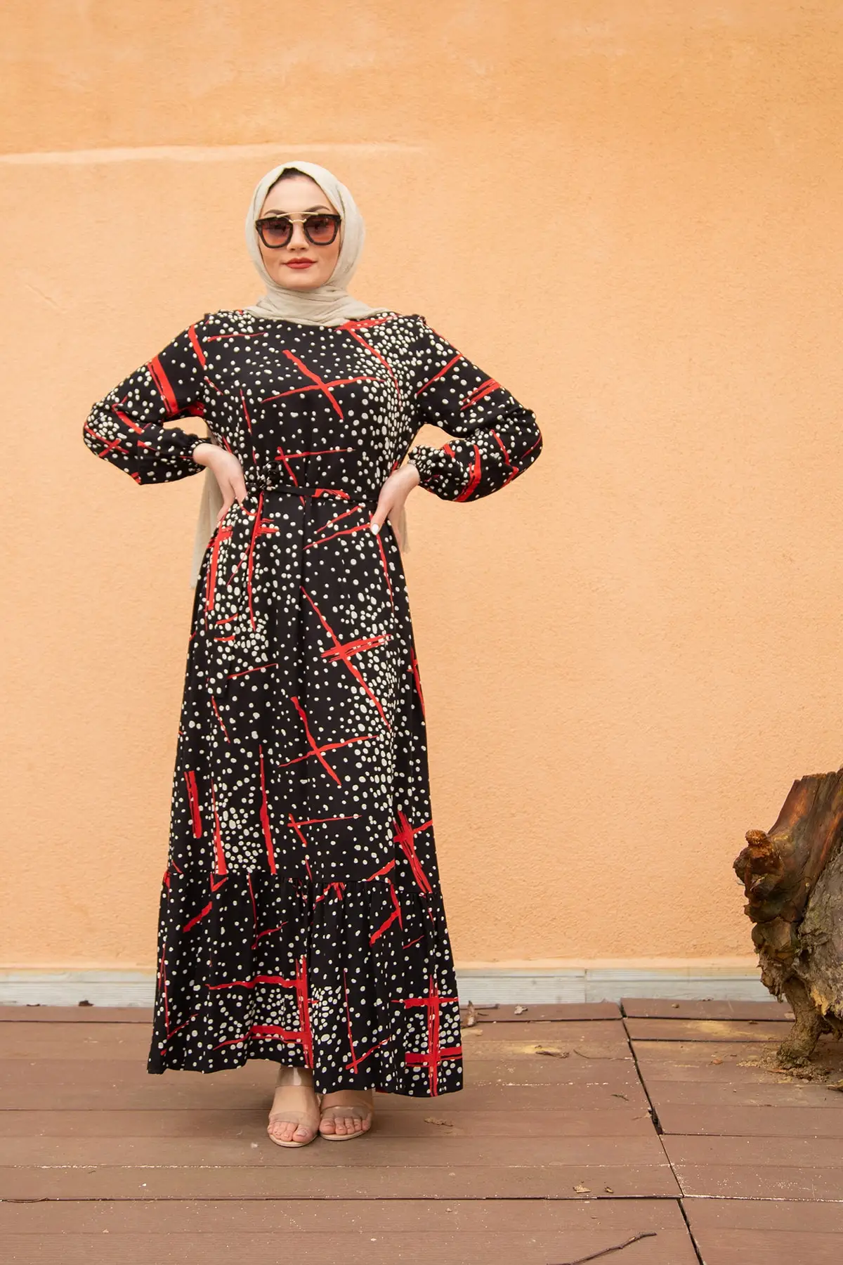 

Dubai Islamic Arab Muslim Turkey Production Dresses Women's Dresses are 100% natural cotton Hijab Cotton Detail Elegant Best
