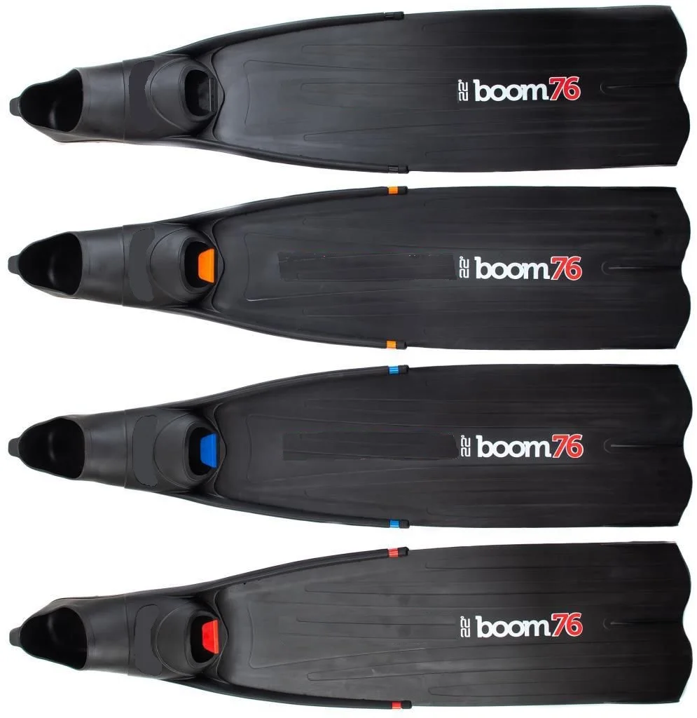 BOOM 76 Long Fins Professional Changeable Blade Pallet / labrax Spearfishing Free Diving fins Swimming flippers fins diving