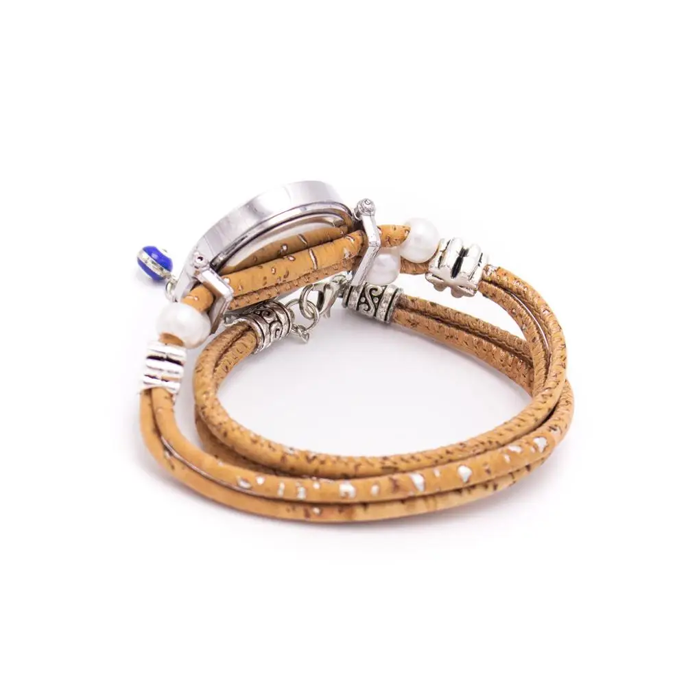 Пробковый ремешок для женских часов натурального цвета | Наручные часы