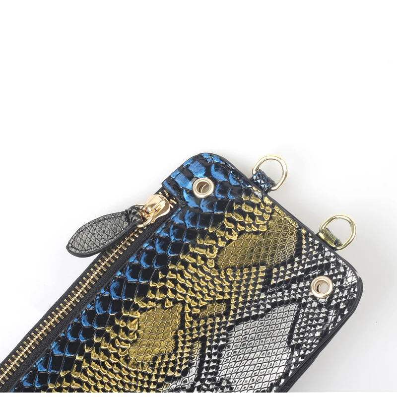 Сумка кросс-боди Женская из кожи питона трендовые сумочки на плечо вечерний