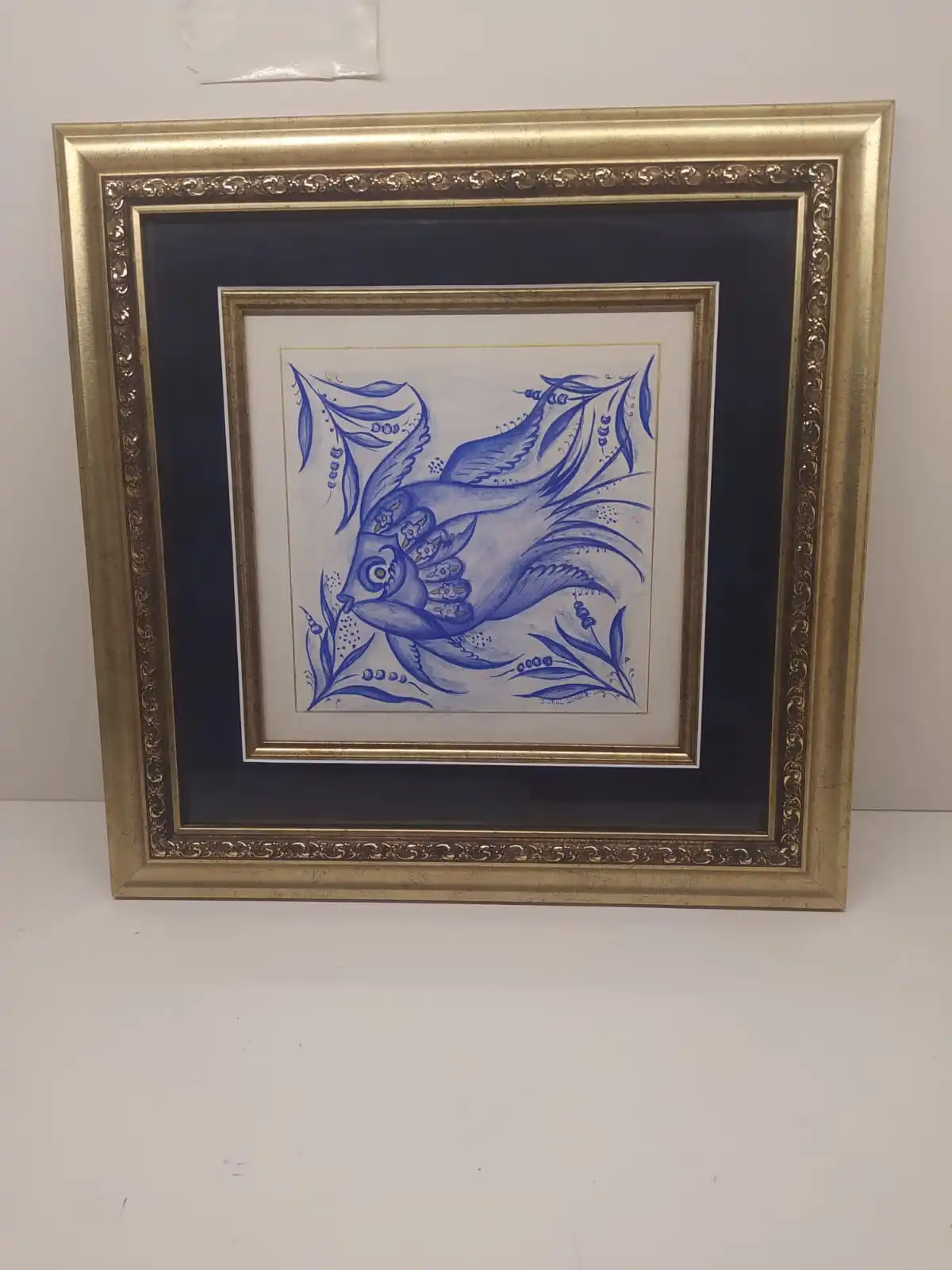

Ottoman designed gilding art painting frame Fish Pattern