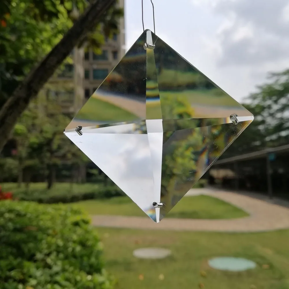 

Квадратные бусины Camal, 2 шт., 50 мм, 4 отверстия, К9, прозрачные хрустальные призмы, подвесной Ловец Солнца, светильник, люстра, подвесные детали «сделай сам»