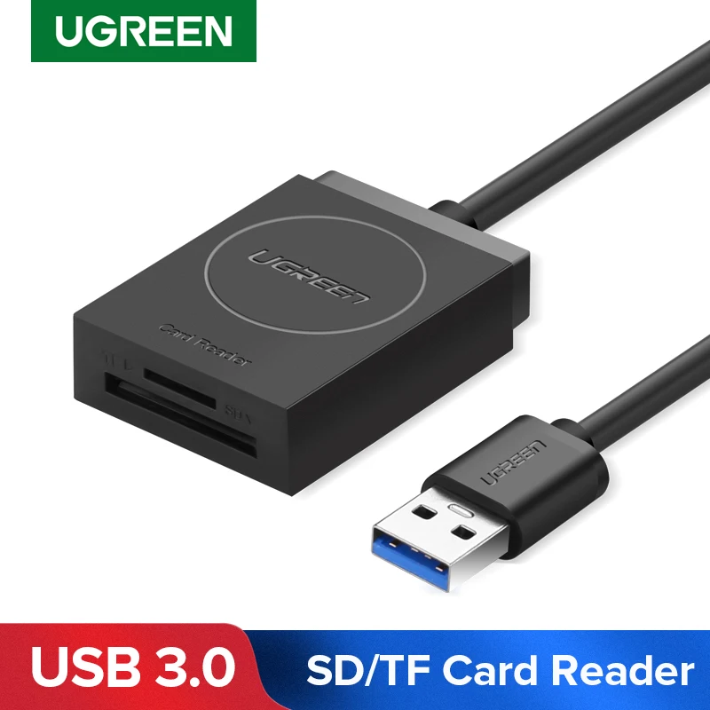 Кардридер UGREEN 2 в 1 устройство для чтения карт памяти USB 3 0 на SD Micro TF аксессуары ПК