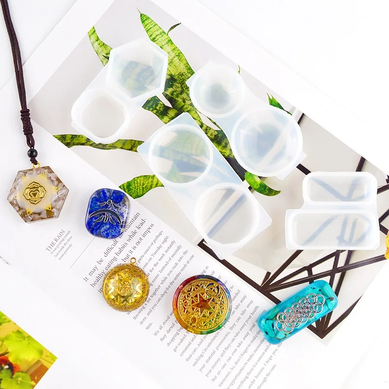 

Crystal Epoxy Mould Handmade DIY Jewelry Necklace Pendant Making Resin Molds Decoration Craft Resin Art Supplies