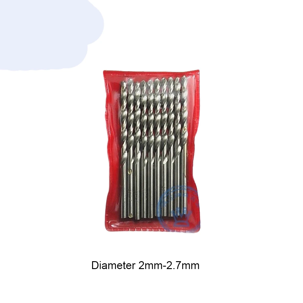 

10pcs/Pack Diameter 2mm-2.7mm High Speed White Steel (HSS) Straight Shank Drill Bit DIY Handmade Carving Tools Hole Punchers