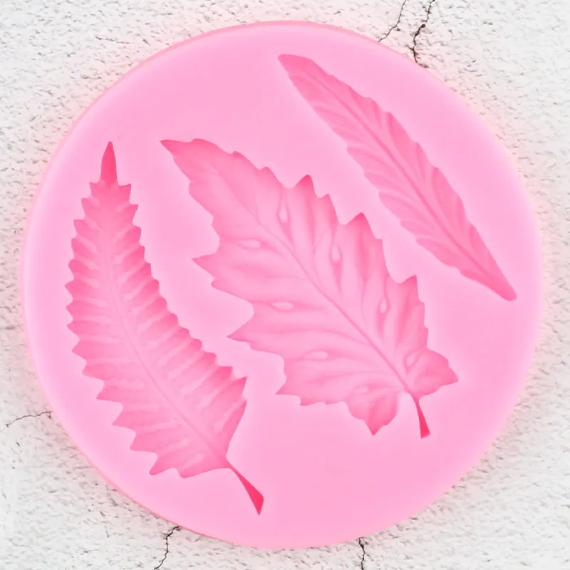 Силиконовая форма в виде листьев 3D Кристаллы ручной работы Носок с кекс фигурки