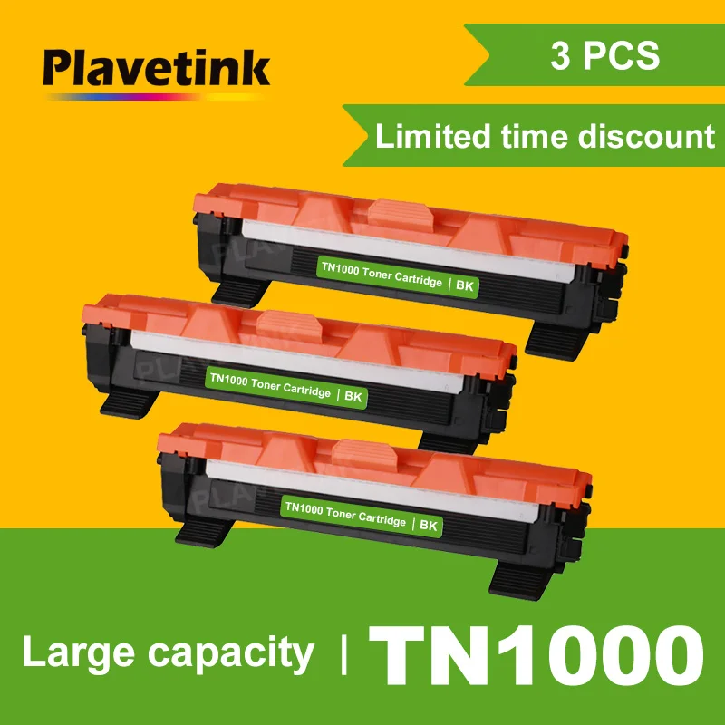Черный картридж Plavetink с тонером для Brother TN1000 TN1080 TN1070 TN1075 HL1110 | Компьютеры и офис