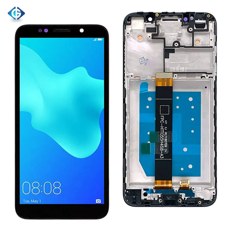 ЖК-дисплей для Huawei Y5 2018 с сенсорным экраном и рамкой.