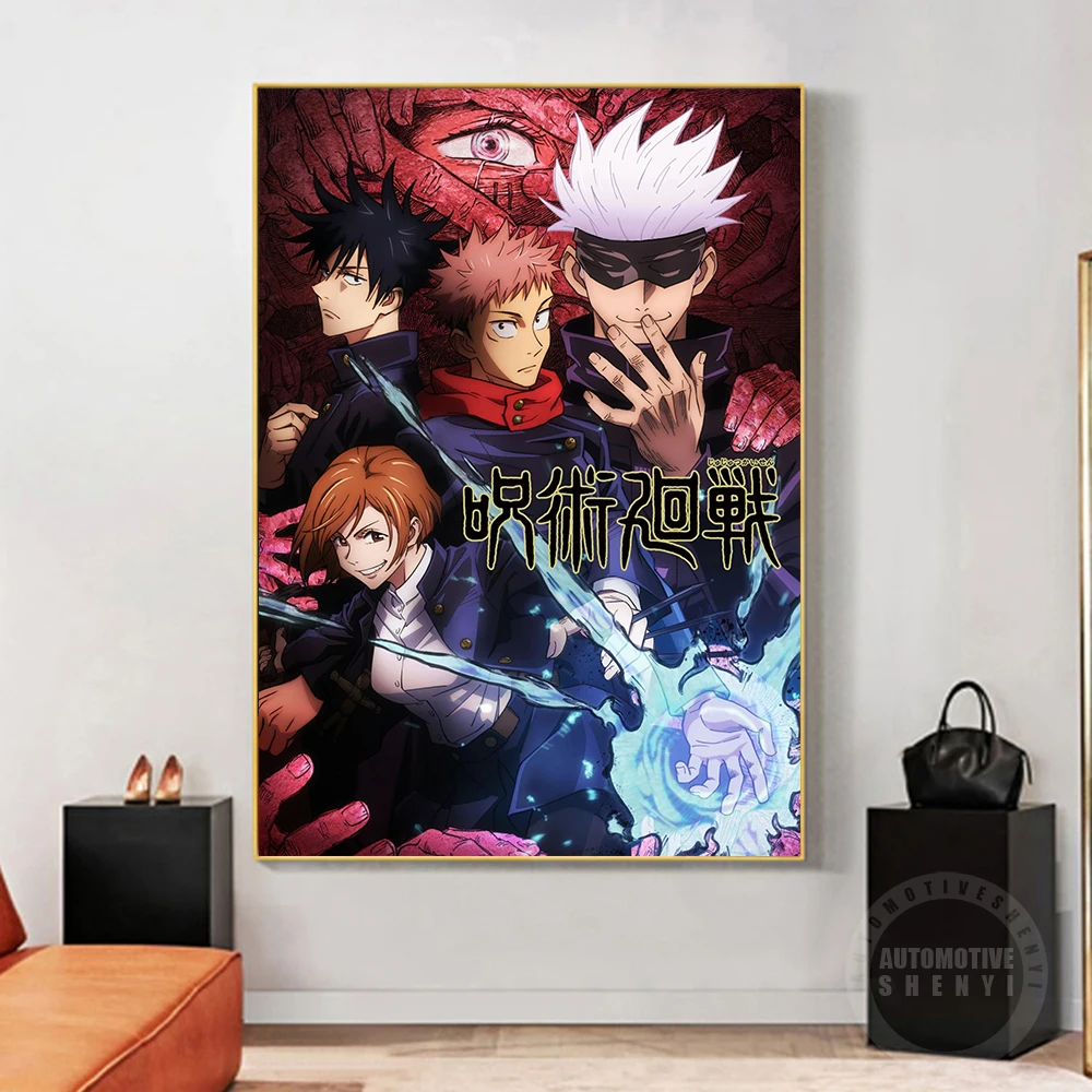 

Japanese Anime Jujutsu Kaisen Canvas Painnting Poster Print Home Decor Wall Art Picture For Live Room Kids Gift Frameless