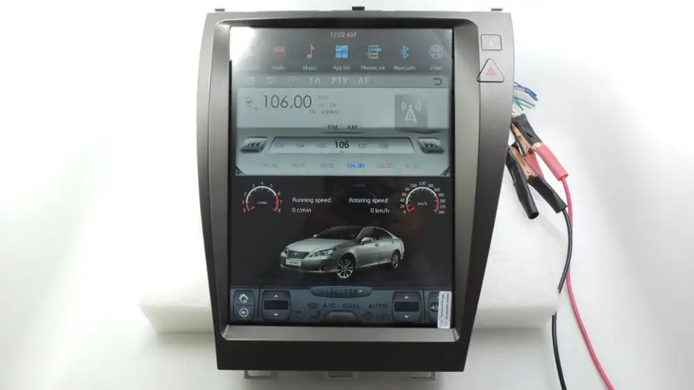 "YOKOTRON" 10," Telsa стиль сенсорный Android 6,0 Автомагнитола RDS для Lexus ES300 ES350 2010-2013+ gps LHD ТОЛЬКО
