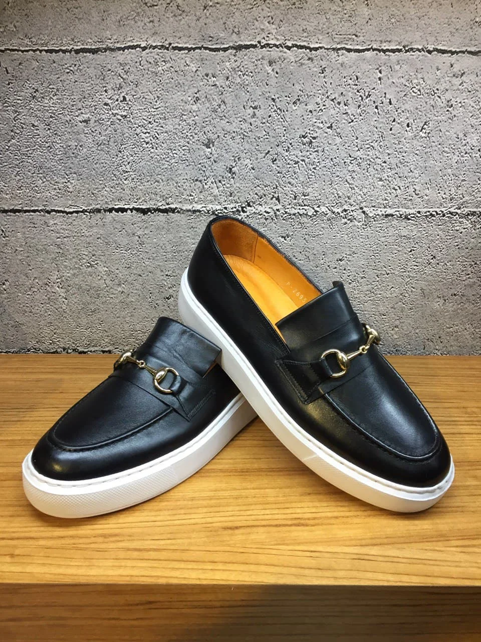 

Handmade Slip On Black Loafers with Lightweight EVA Sole, Full Leather Insole, Genuine Calfskin, Casual Men's Comfort Shoes
