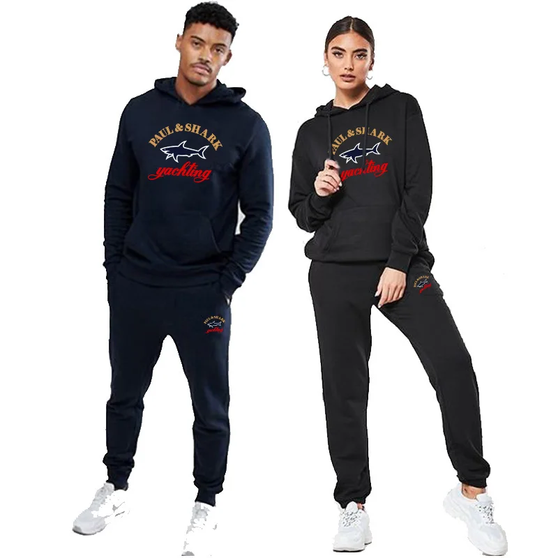 

Fashion Sunflower Shark Men's Hoodie Set Spring Autumn Winter Casual Street Men's Hoodie Couples Hooded Sportswear S-4XL