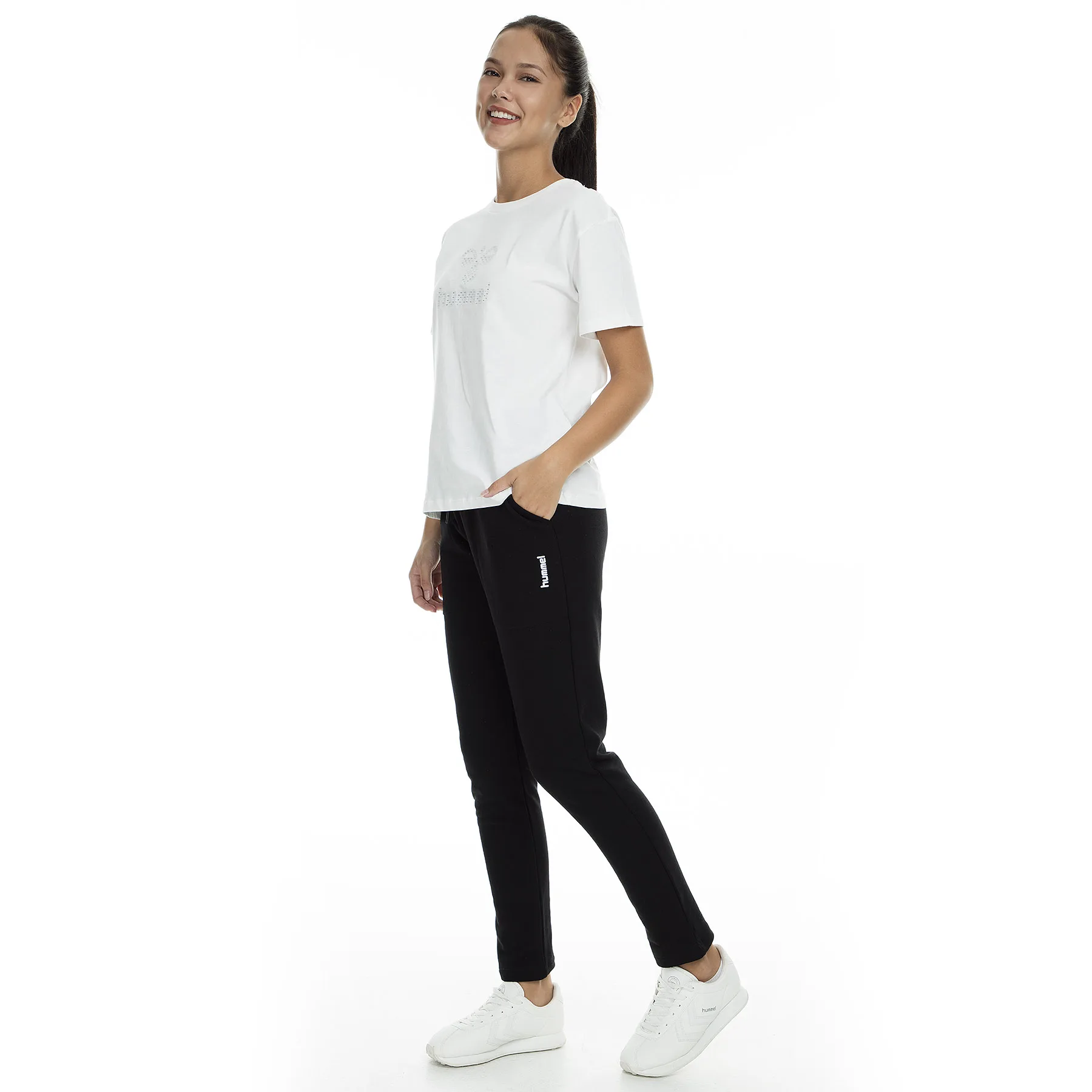 Hummel Jasmins тренировочные брюки женский спортивный костюм SIX 930567 | Женская одежда