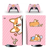 cute corgi ps5 standard disk edition skin sticker decal cover for playstation 5 console and controllers ps5 skin sticker vinyl
