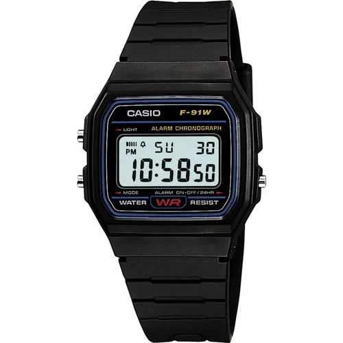 Оптическими зумом Casio F 91W 1DG Цифровые мужские наручные часы | Механические Часы