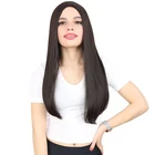 Прямые длинные 22 дюймов парик бразильский 10 видов цветов парики из натуральных волос прямые боб парики из натуральных волос на кружевной черный Для женщин полная машина
