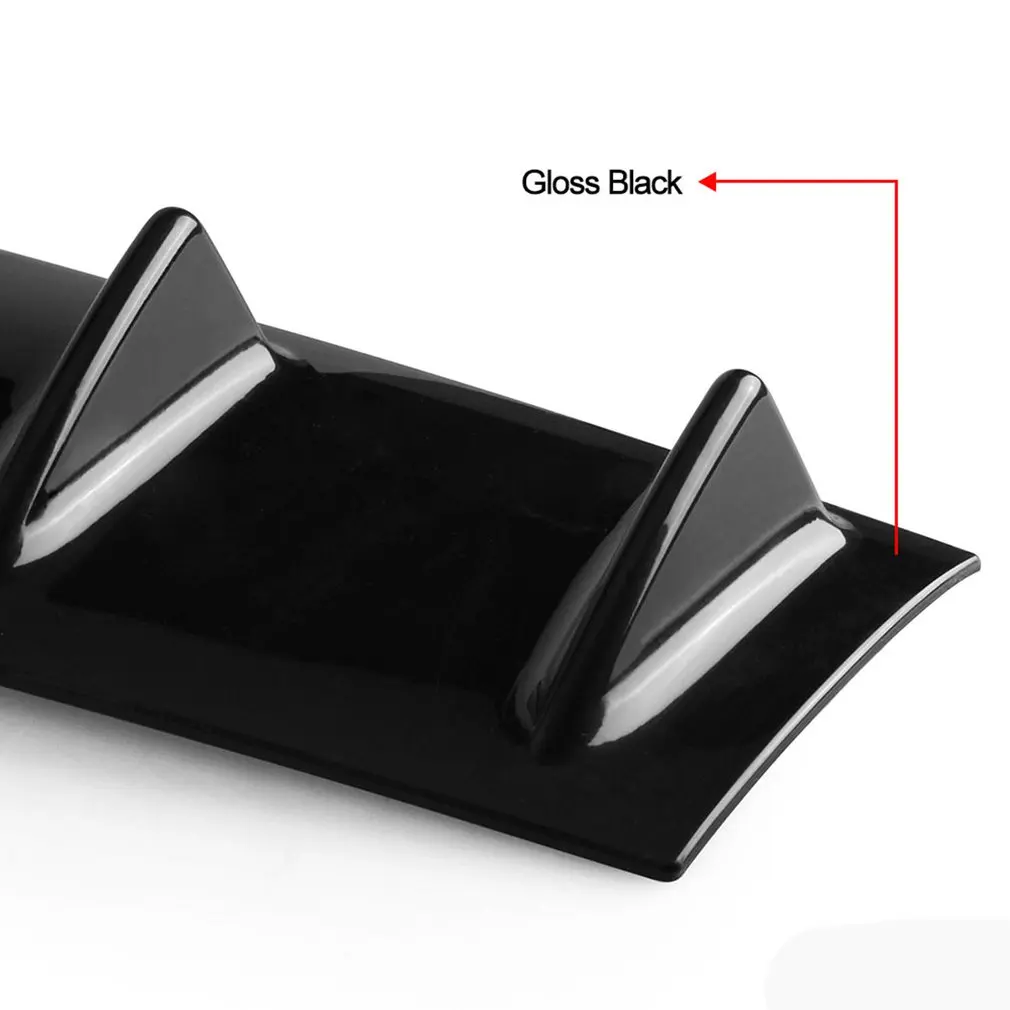 Универсальный автомобильный диффузор губа на задний бампер 5/3 плавник глянцевый