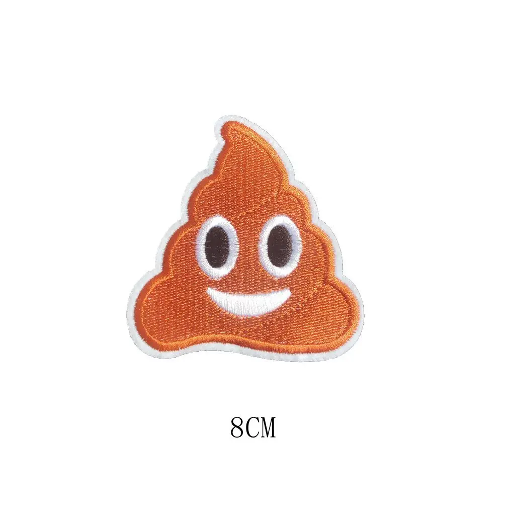 

8CM SMALL RED HAND BADGE Embroidered Iron on Patch for Clothes Skeleton Head Sequined Embroidery Applique DIY Sewing
