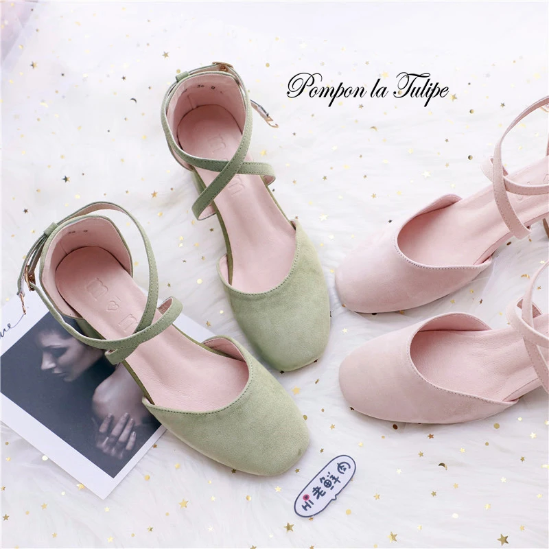 Шикарные детские замшевые туфли с круглым носком из натуральной овечьей кожи на