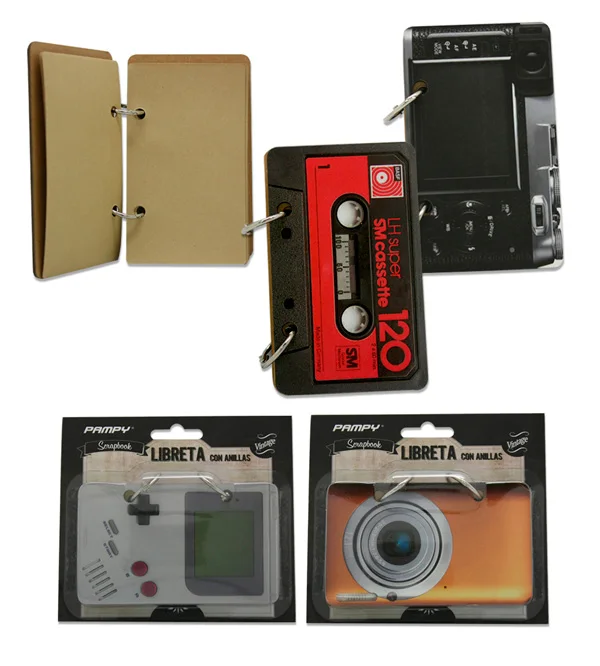 Ретро винтажный блокнот из крафт-бумаги с кольцами (Цена за штуку)-оригинальные