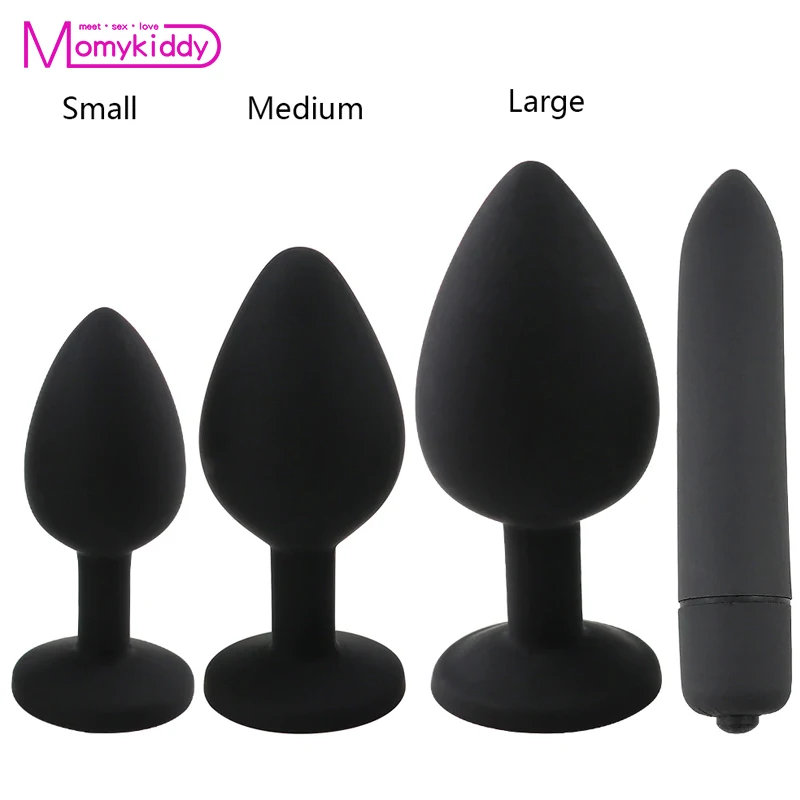 Анальная пробка и вибратор массажер простаты вибрационная пуля анальная из