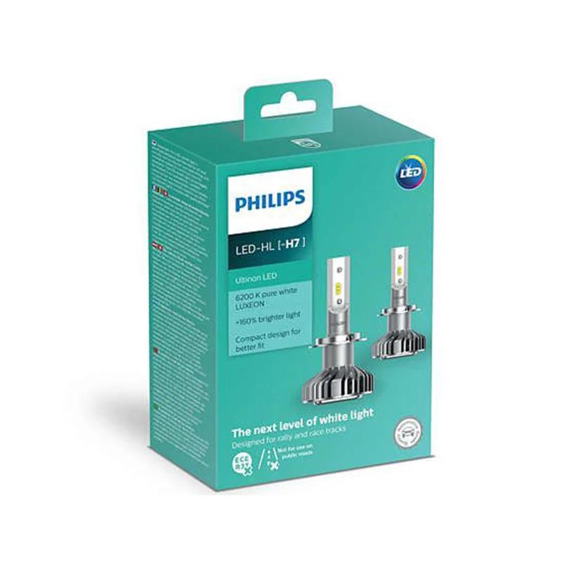 PHILIPS LED головное освещение 11972ULWX2/LP6 H7 автомобиль Дальний свет Ближний примерка |