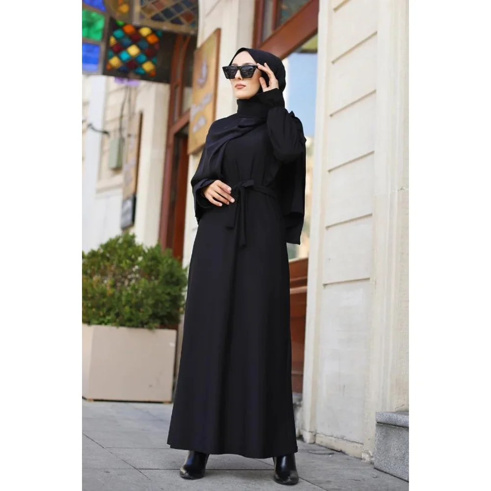 Dress Black muslim dress women abaya kaftan modest dress abayas for women abaya turkey turkish dresses abayas for women dubai tu