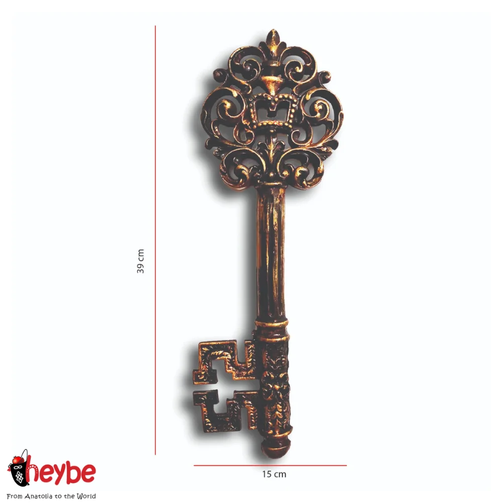 Ручная работа 3D Античная дверь Ключ Настенная статуя Аксессуары для украшения