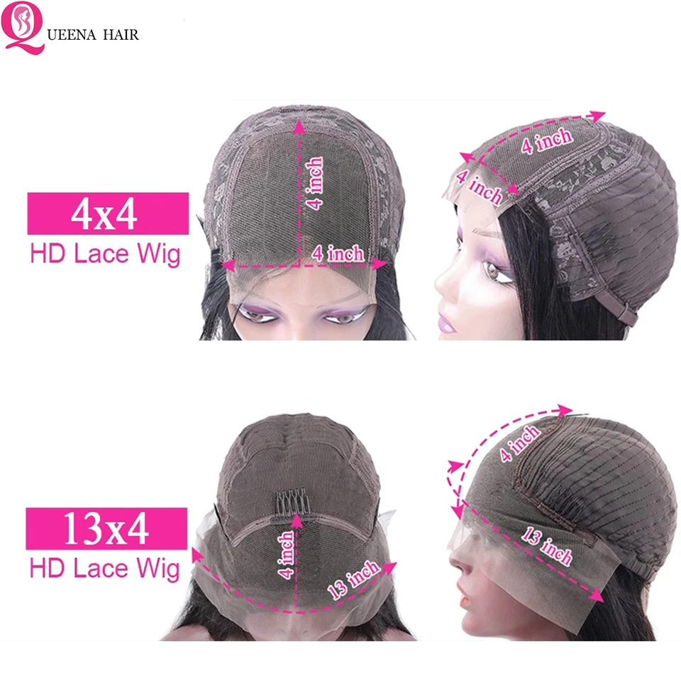 Ombre Human Hair Wig Body Wave Lace Front Wig 13x4 Human Hair Lace Frontal Wigs Ombre Honey Blonde Lace Front Wig 180% Brazilian