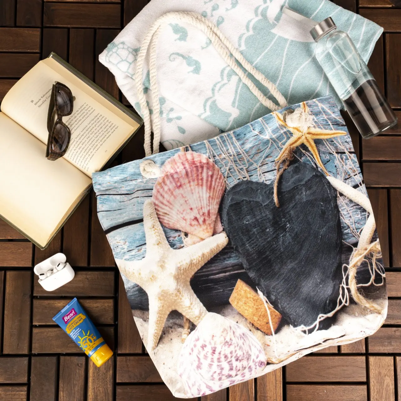 

Mexican Female Painter Viva la Designed Zippered Modern Knitting Cord Beach Bag Fabric Bag Shopping Bag Double Sided Printing