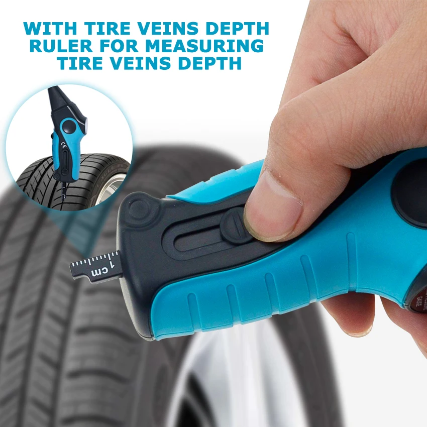 Цифровой датчик давления в шинах тестер 2 1 с подсветкой практичный глубины вены