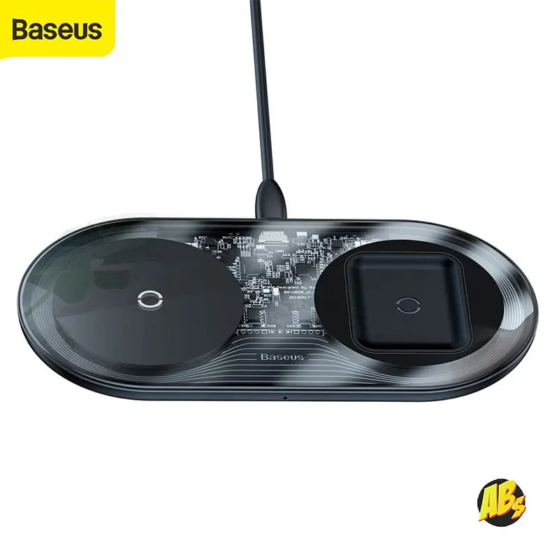 Baseus беспроводная зарядка Simple 2in1 18W для телефона iPhone iPad быстрая оригинал зарядное