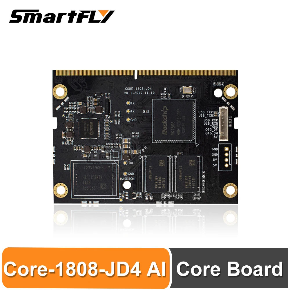 Smartfly Firefly Core-1808-JD4 AI Core плата RK1808 чип двухъядерный Cortex-A35 поддерживает