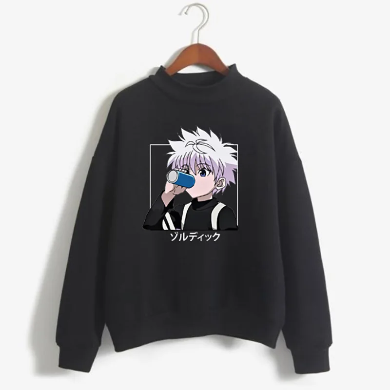 Fashion Hunter X Hunter Anime Print Sweatshirt Long Sleeve Round Neck Sweater Sweatshirt