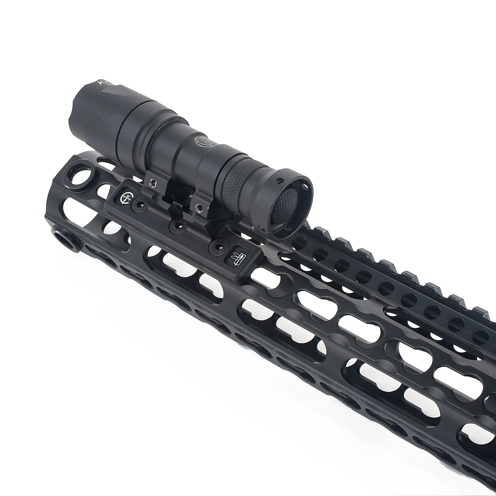 

Tactical LED Flashlight Side Rail Mount Bracket Fit M-Lok Keymod For Airsoft Surefir M300 M600 Series Hunting Rifle Weapon Light