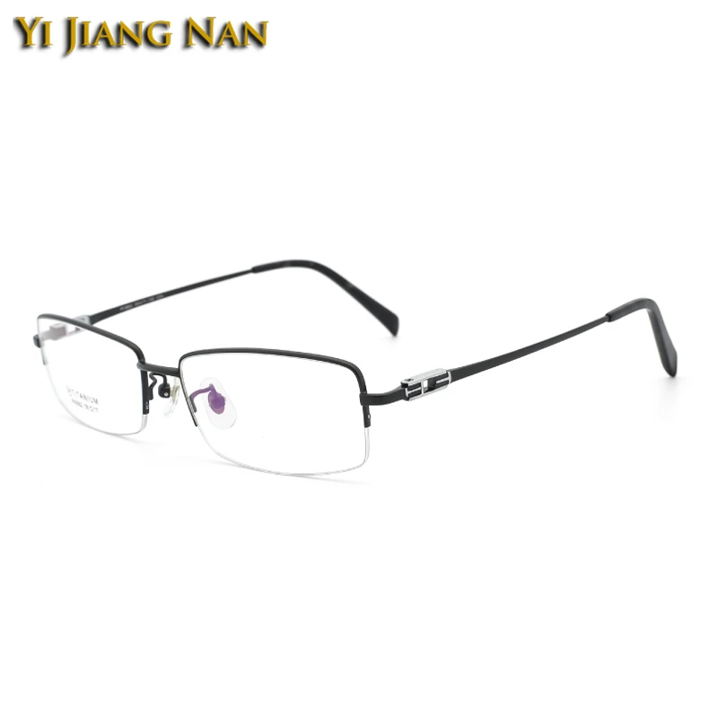 

Fashion Pure Titanium Optical Glasses Frame Men Eyewear Spectacle Occhiali Da Vista Uomo Half Rim Eyeglasses