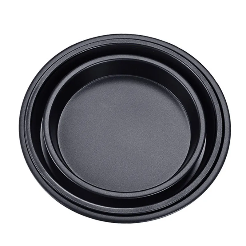6 7 8 inch Pizza Plate Round Deep Dish Pan Tray Carbon Steel Non-stick Stone Mold Baking Tool Form for pizza | Дом и сад