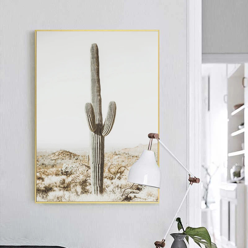 Постер для фотографий Desert Saguaro настенная Картина на холсте с принтом верблюда