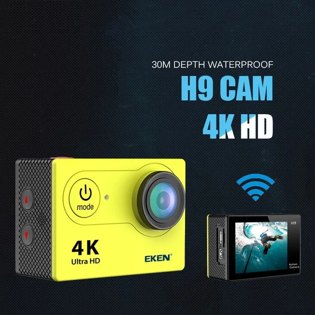 Экшн-камера H9R / H9 Ultra HD 4K водонепроницаемость 30 м экран 2 0 дюйма 1080p | Электроника