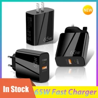 65w usb c fast charger quick charge 3 0 qc3 0 qc pd3 0 pd usb a type c fast usb charger for huawei iphone 12 13 pro max macbook
