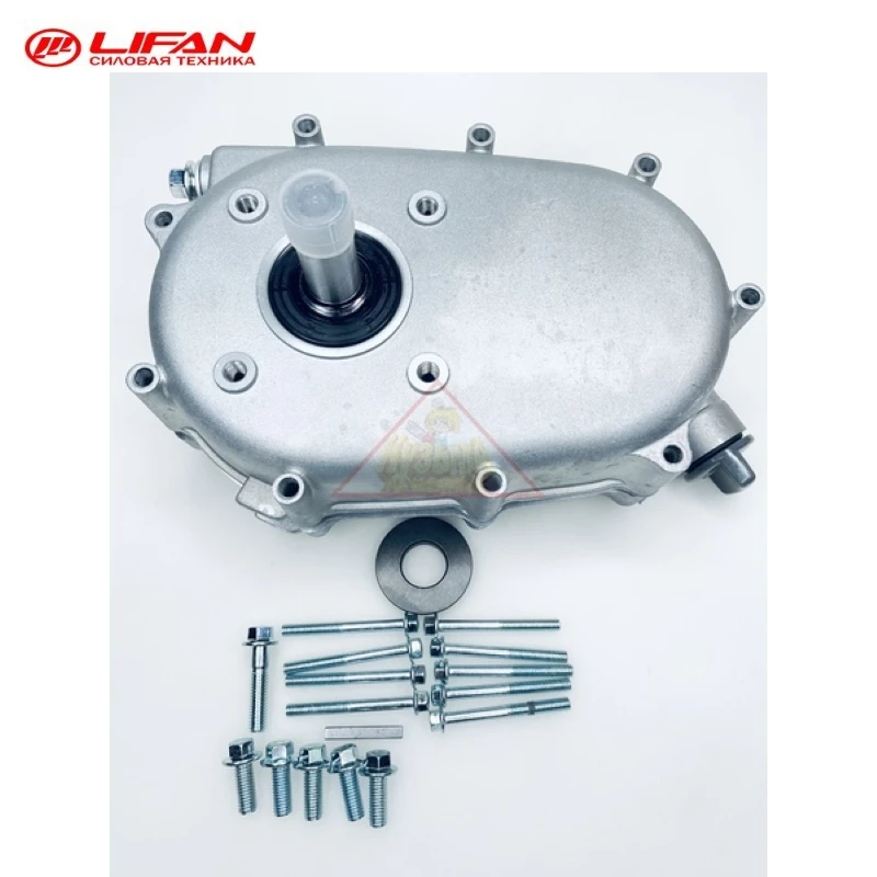 Редуктор LIFAN 168F 168F-2 170F GS200E в сборе с автоматическим сцеплением 1:2 (вал d20) |