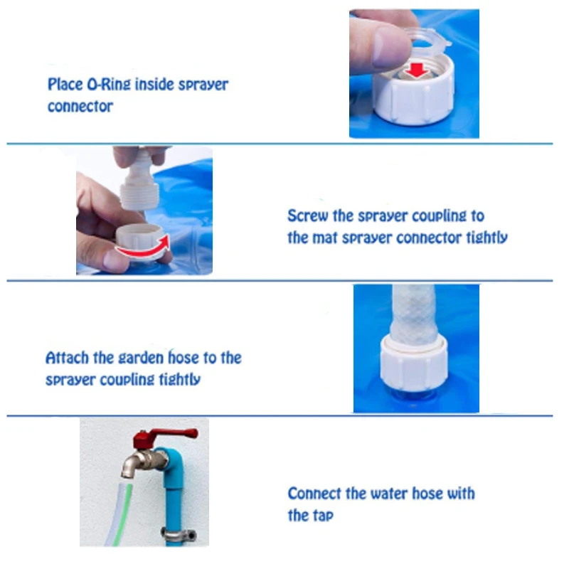 

Kids Splash Pad Outdoor Sprinkler for Children Inflatable Splash Play Mat Summer Lawn Beach Sea Cushion Sprinkler Water Toy