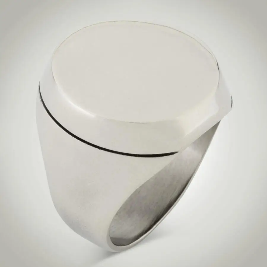 

B Series Round Design Plain Men's Ring Modern Style New Generation Special Design Good Quality Affordable Gift Famous Jewelry