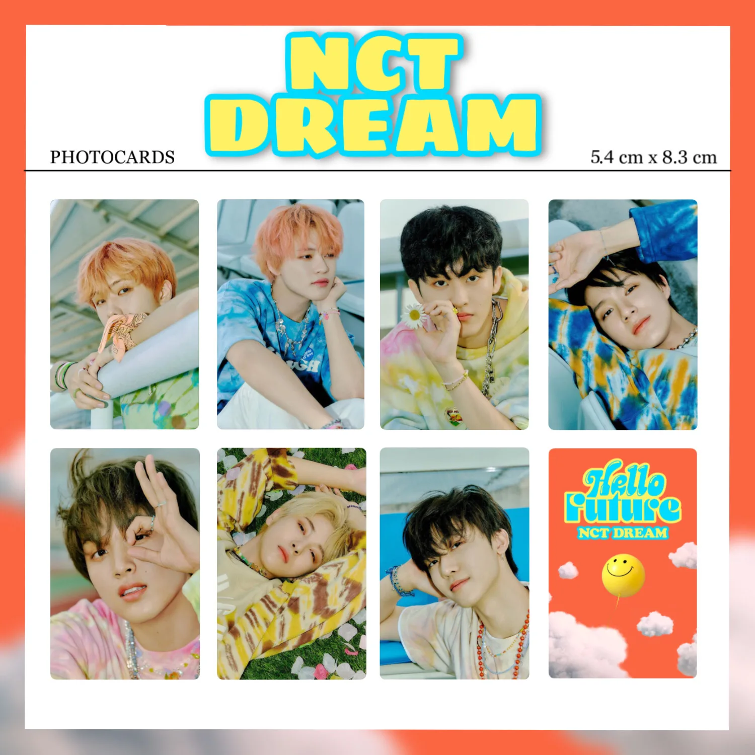 7 шт/комплект Карты закладка K-POP NCT DREAM HELLO FUTURE для коллекции | Канцтовары офиса и