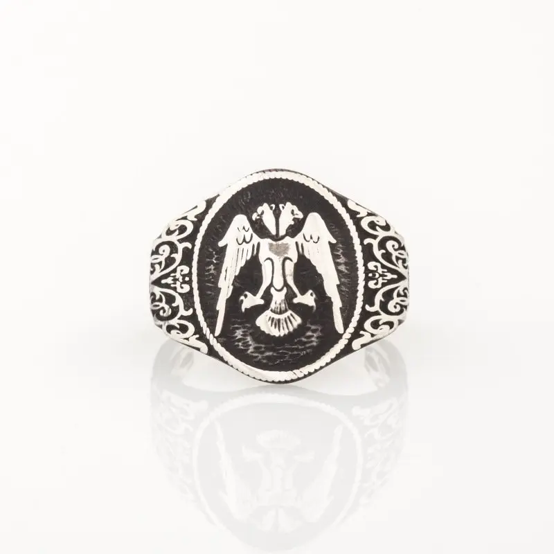 

925 Sterling Seljuk Eagle Model Silver Ring Turkish Premium Quality Handmade Jawelery