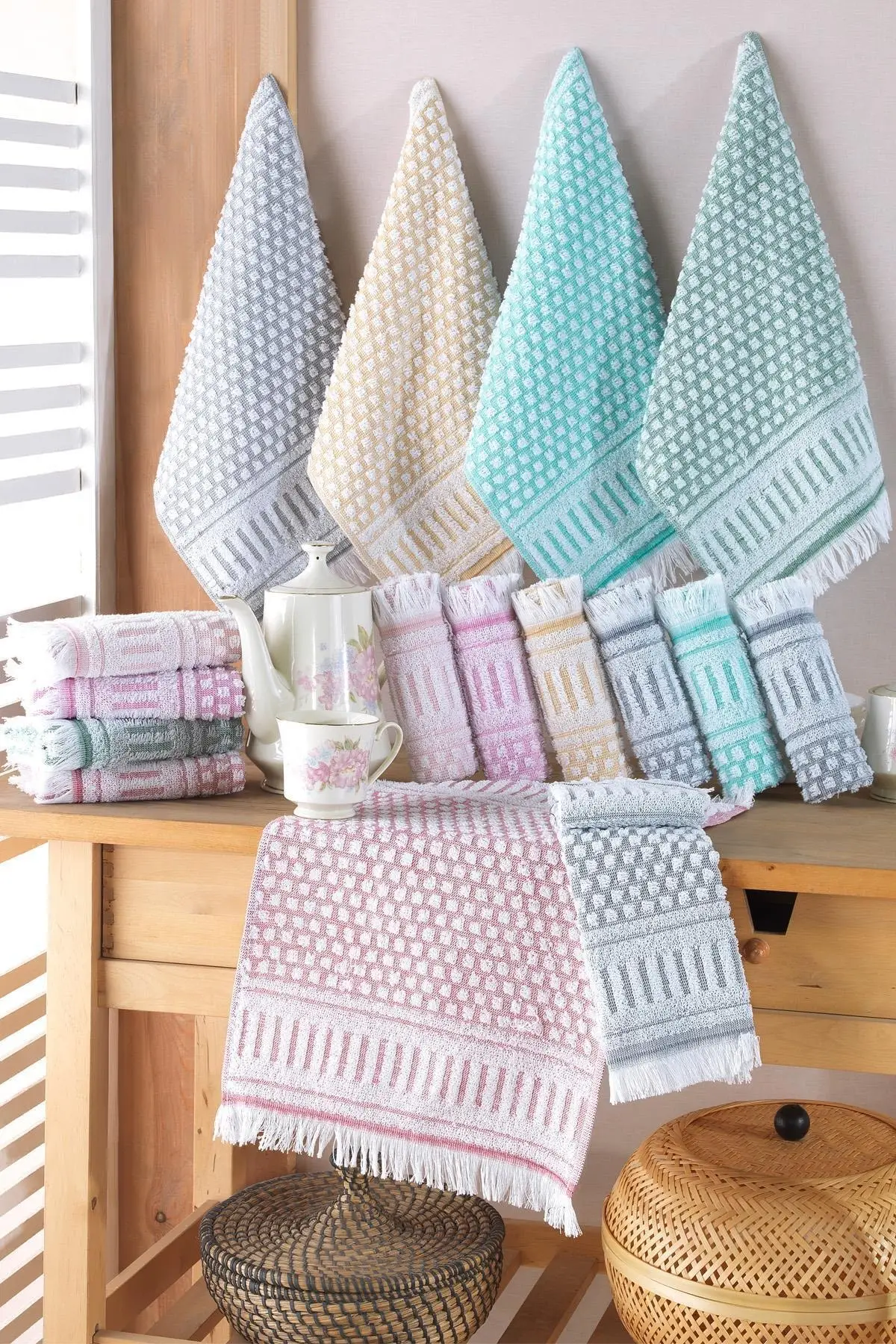 

Riva Ephesus 30x50 cm 12 Piece Hand Towel Set
