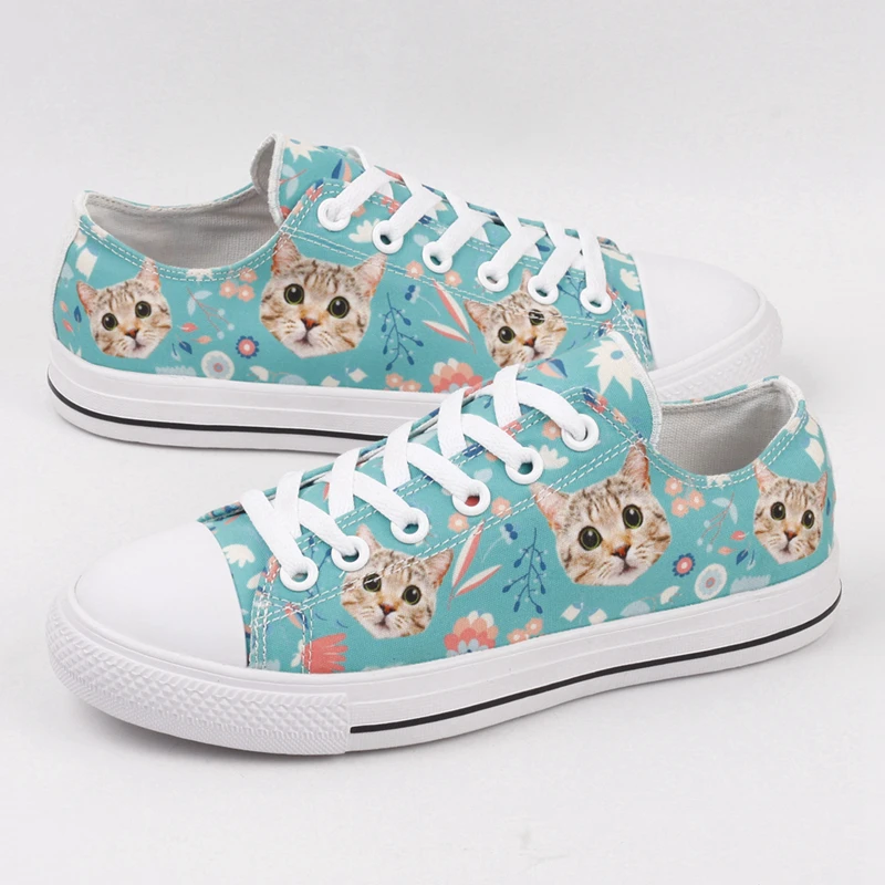 E-LOV Drop Shipping Wholesale Custom Canvas Shoes Full Body Print Low High Top Large Size Photo Pet Dog Cat Figure Sport Team | Обувь